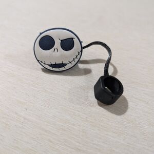 🎀 $5 Disney The Nightmare Before Christmas Black and White Straw Charm